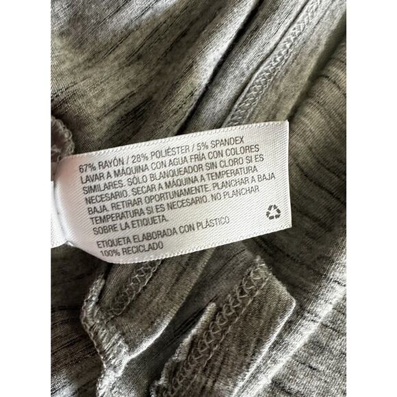 Isabel Maternity Long Sleeve Gray Layered Maternity Top - Large - Picture 5 of 5